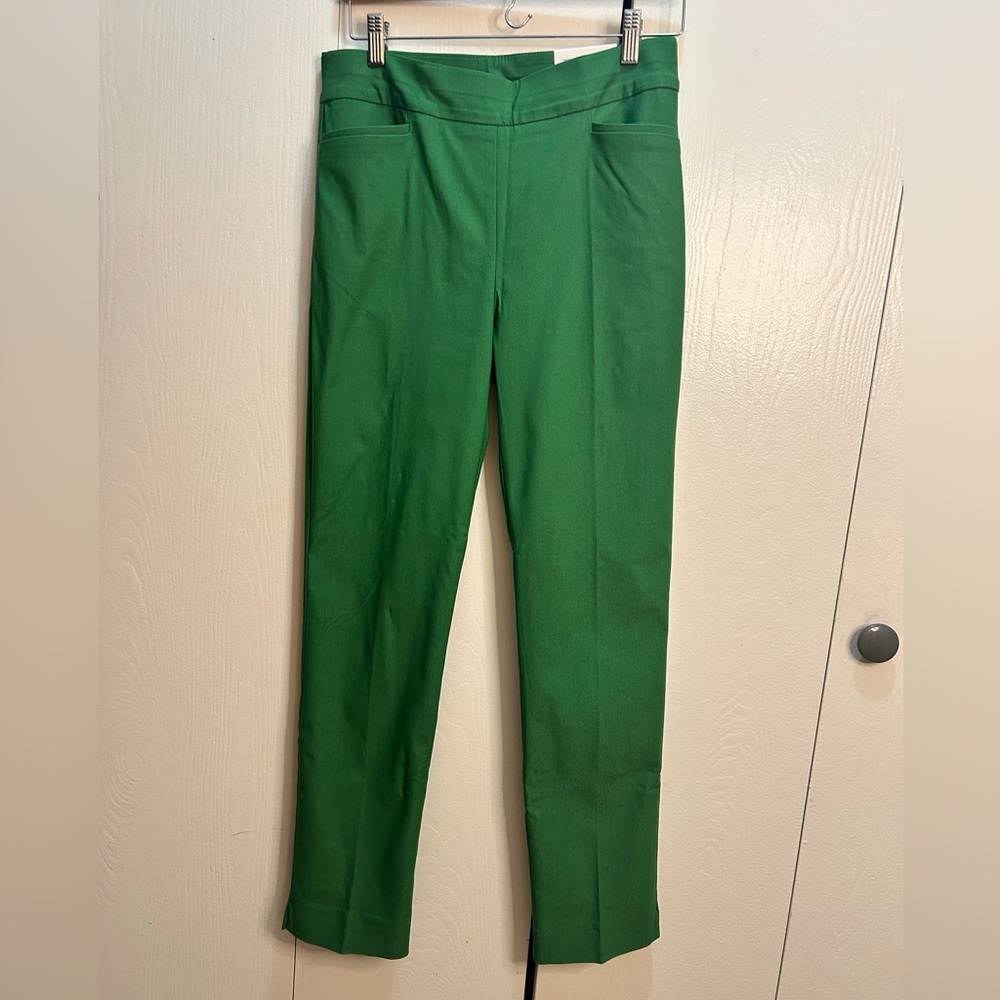 Chico's Vibrant Green Straight Leg Pants